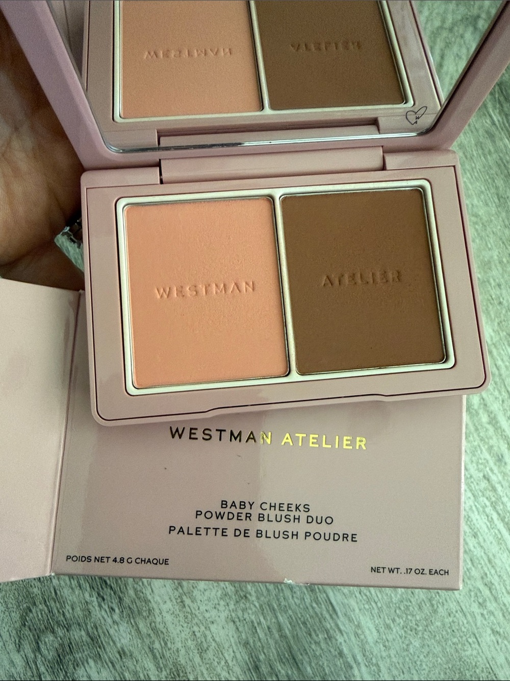 Westman Atelier Powder Blush Duo – coquette and Mimi $75 retail